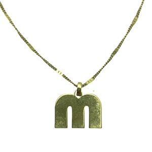 Jenny Bird Monogram M Necklace